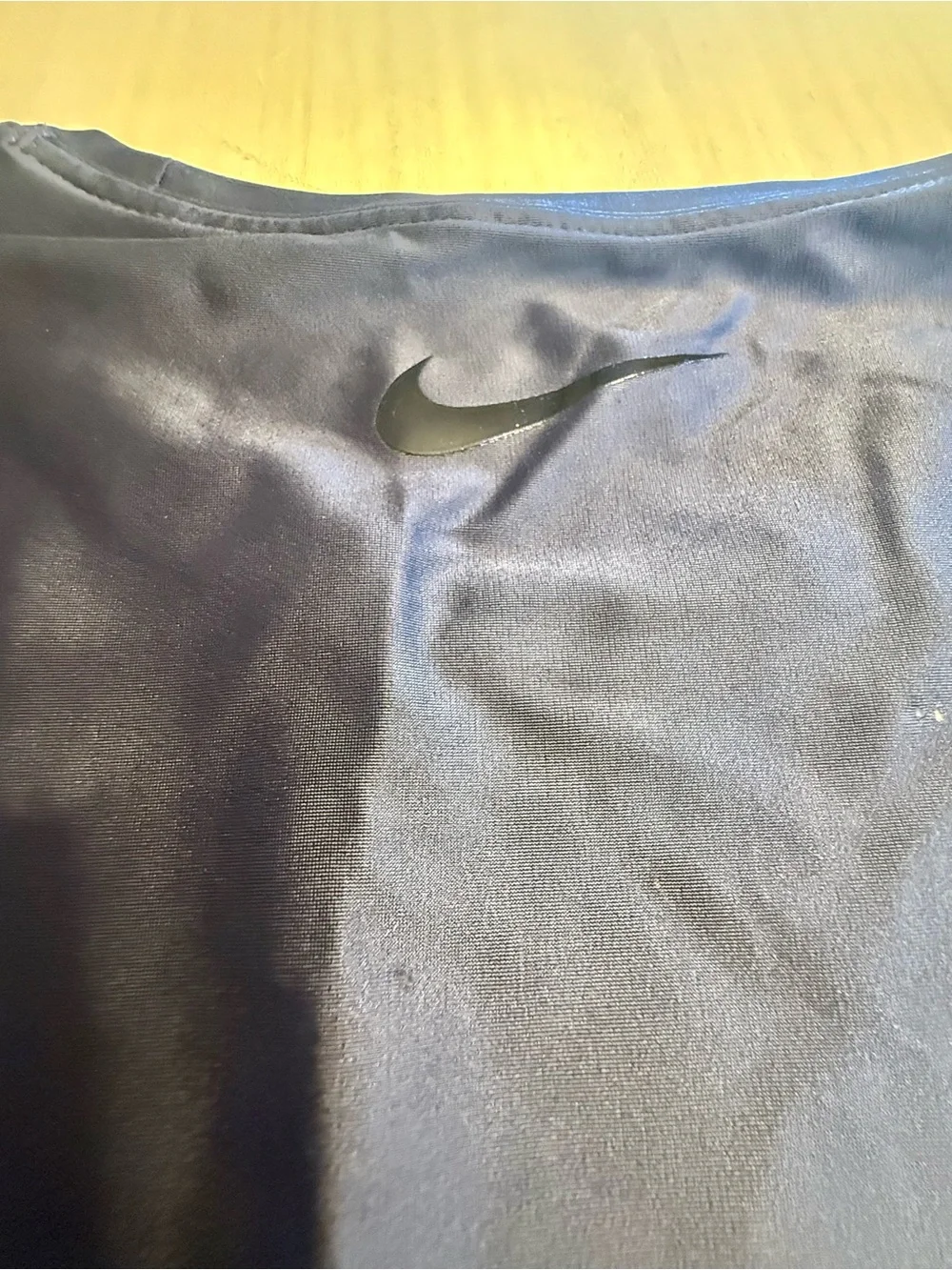 Nike Pro Hypercool Long Sleeve Colorblock Top Sheer Purple Nude Nylon